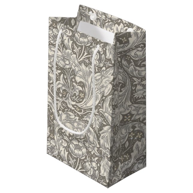 William Morris Bachelor's Button antique damask Small Gift Bag (Front Angled)