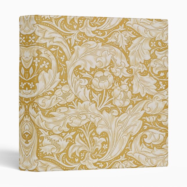William Morris Bachelor's Button Flower Classic Binder (Front/Spine)