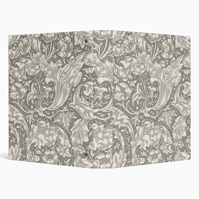 William Morris Bachelor's Button Flower Floral Bot Binder (Background)