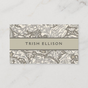 William Morris Bachelor's Button Flower Floral Bot Business Card