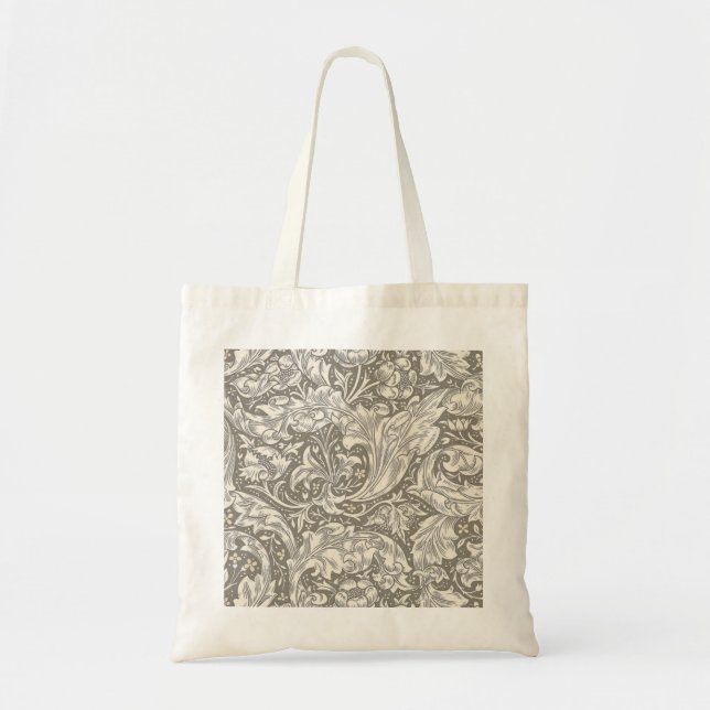 William Morris Bachelor's Button Flower Floral Bot Tote Bag (Front)