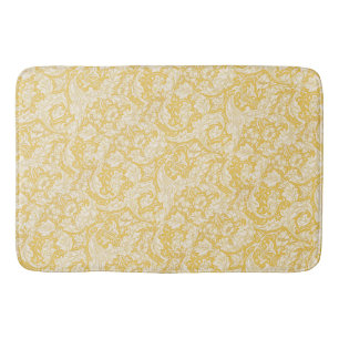William Morris Bachelors Button Golden Background Bath Mat