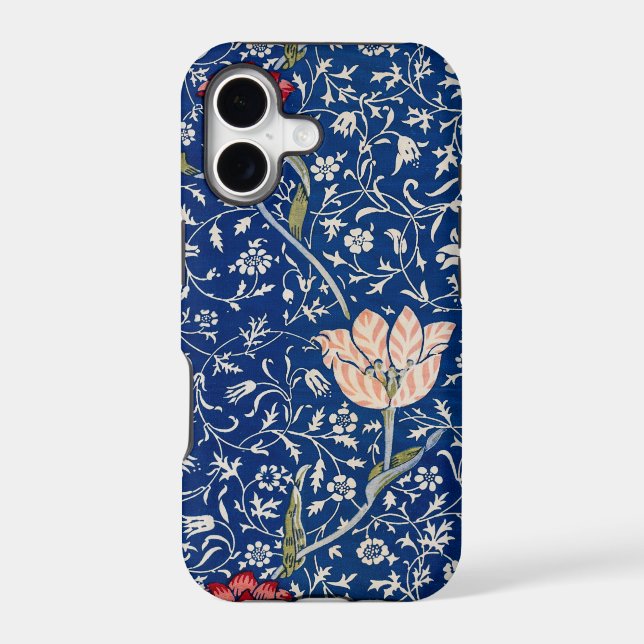 William Morris Beautiful Floral Pattern Blue  (Back)