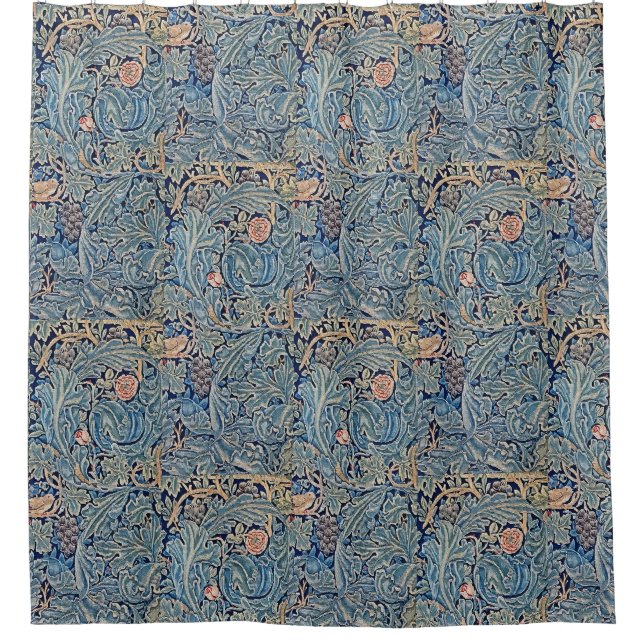 William Morris Beautiful Floral Pattern Blue Pink  (Front)