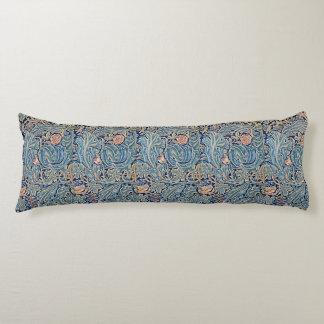 William Morris Beautiful Floral Pattern Blue Pink  Body Pillow