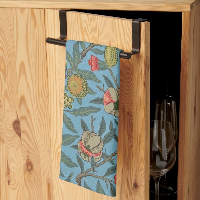 William Morris Beautiful Foliage Colourful Fruits Kitchen Towel (Thirds Fold)