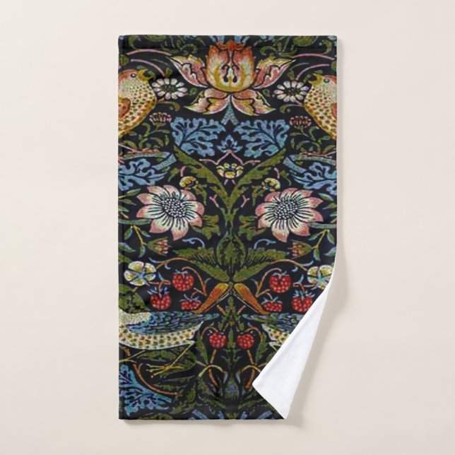William Morris beautiful pattern, art nouveau, vin Hand Towel (Hand Towel)