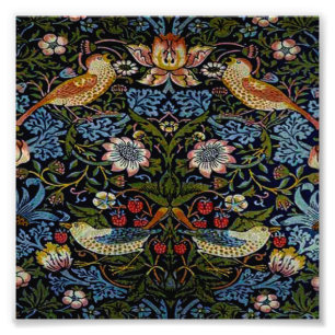 William Morris beautiful pattern, art nouveau, vin Photo Print