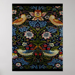 William Morris beautiful pattern, art nouveau, vin Poster