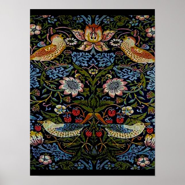 William Morris beautiful pattern, art nouveau, win Poster (Front)