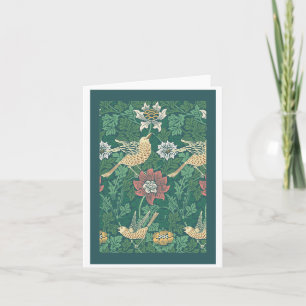 William Morris 'Bird and Anemone Chintz' Card