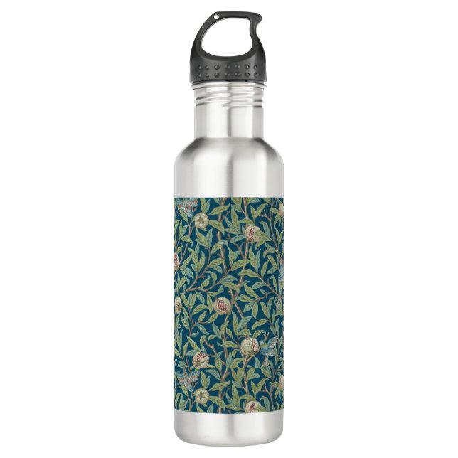 William Morris "Bird and Pomegranate"  710 Ml Water Bottle (Front)