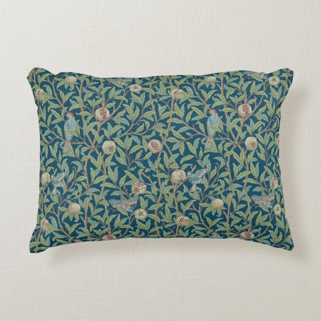 William Morris "Bird and Pomegranate"  Accent Pillow (Front)