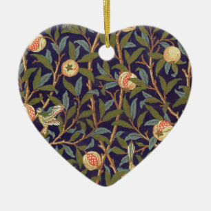 William Morris Bird And Pomegranate Ceramic Ornament