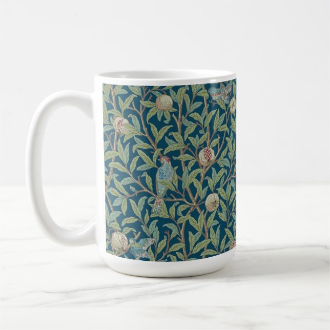 William Morris "Bird and Pomegranate"  Coffee Mug (Left)