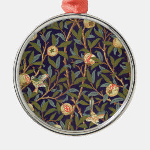 William Morris Bird And Pomegranate Metal Ornament