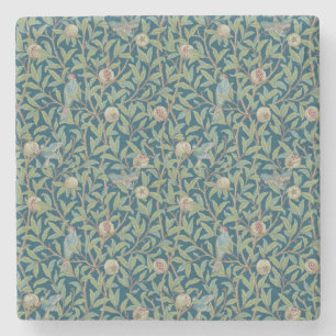 William Morris "Bird and Pomegranate"  Stone Coaster