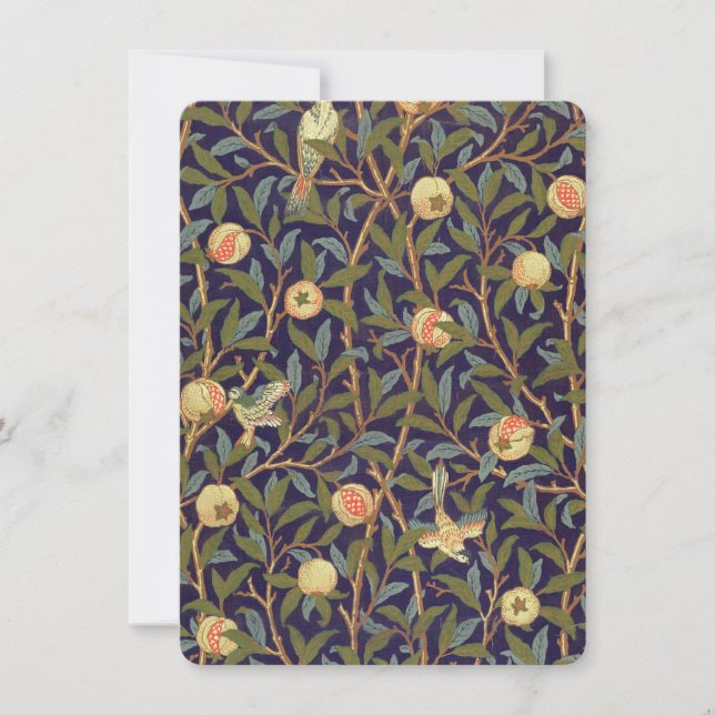 William Morris Bird And Pomegranate Vintage Art (Front)