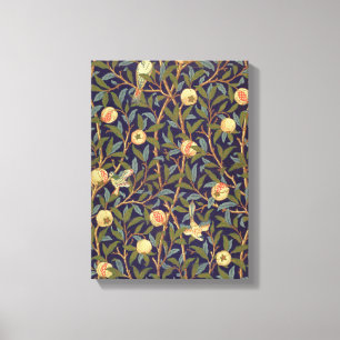 William Morris Bird And Pomegranate Vintage Art Canvas Print