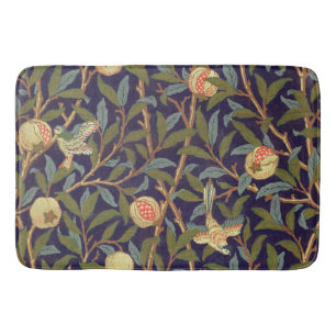 William Morris Bird And Pomegranate Vintage Floral Bath Mat