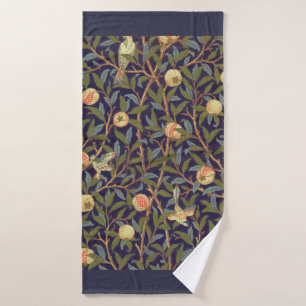 William Morris Bird And Pomegranate Vintage Floral Bath Towel