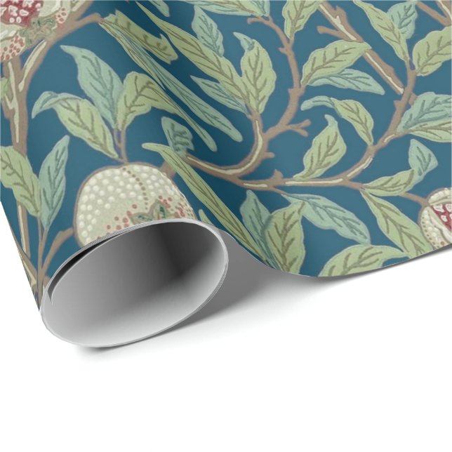 William Morris "Bird and Pomegranate"  Wrapping Paper (Roll Corner)
