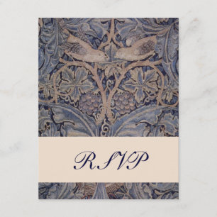 William Morris Bird Mariage Motif Répondre Cartes