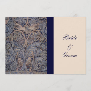 William Morris Bird Pattern Wedding Invitations
