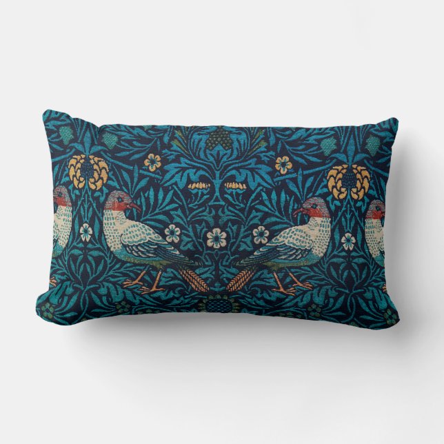 William Morris Bird Pillow (Front)