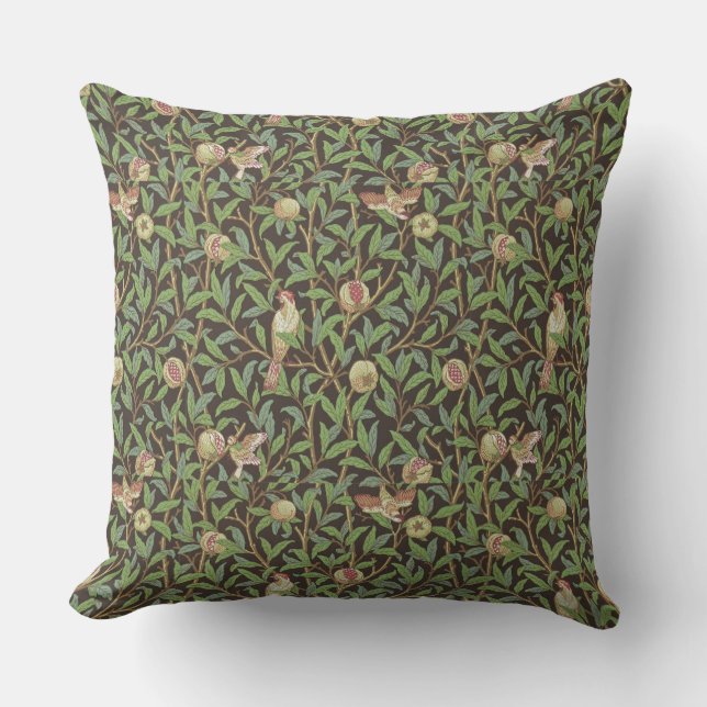 William Morris "Bird & Pomegranate" 2. Throw Pillow (Front)