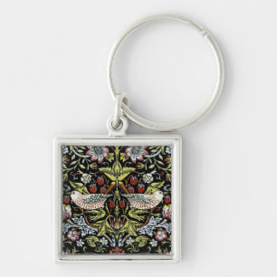 William Morris birds and flowers 2 Keychain
