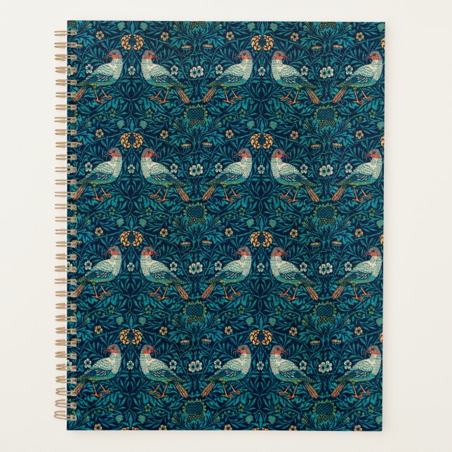 William Morris - Birds Floral Pattern Splicing Planner (Front)