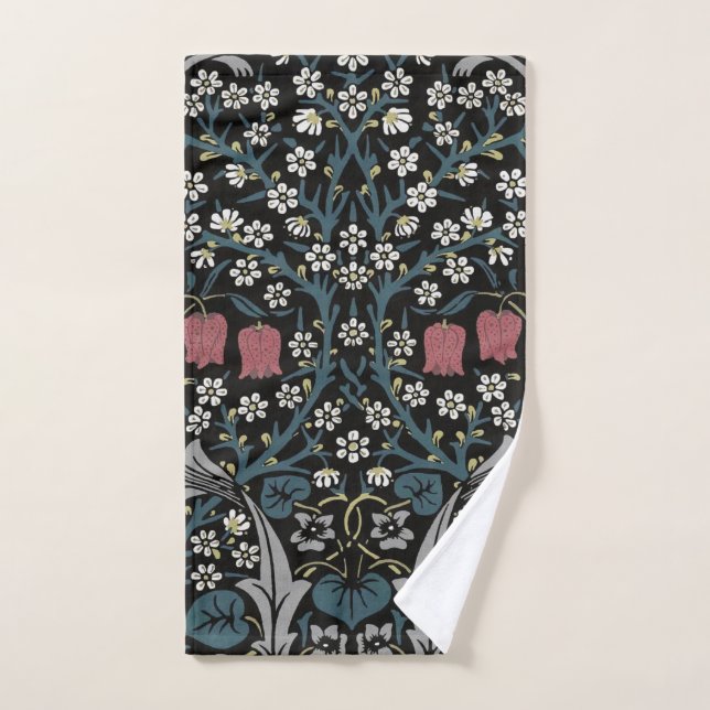 William Morris Blackthorn Floral Art Nouveau (Serviette à main)