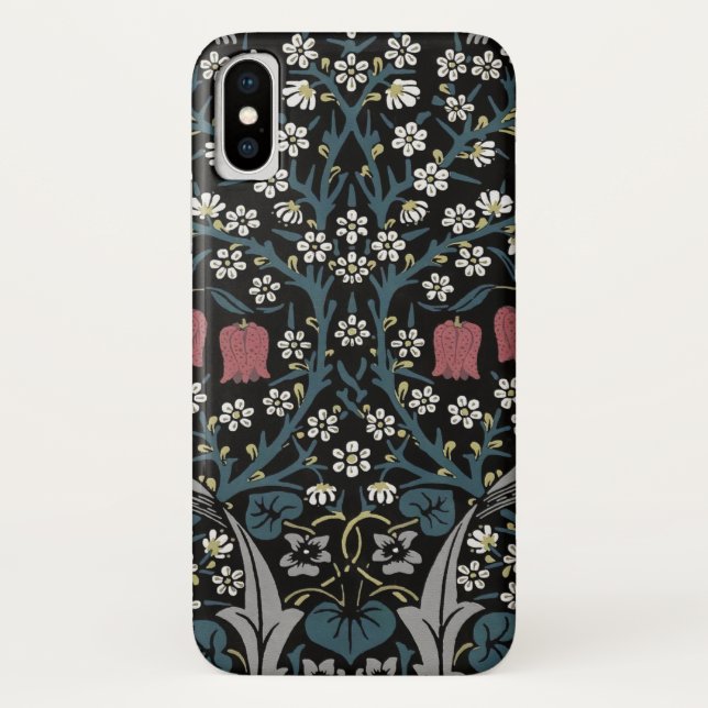 William Morris Blackthorn Floral Art Nouveau Case-Mate iPhone Case (Back)