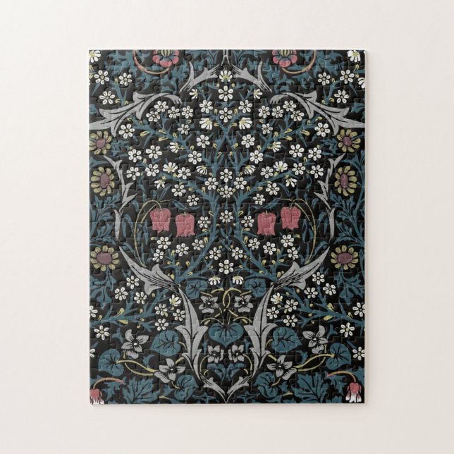 William Morris Blackthorn Floral Art Nouveau Hand- Jigsaw Puzzle (Vertical)