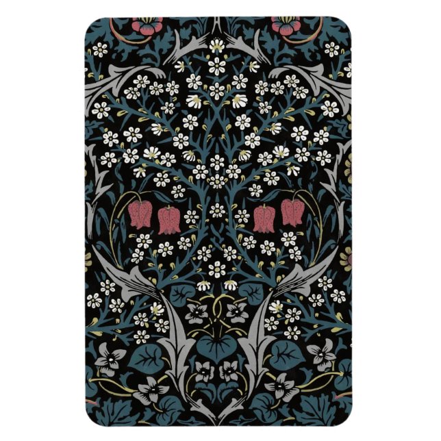 William Morris Blackthorn Floral Art Nouveau Magnet (Vertical)