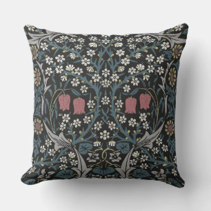 William Morris Blackthorn Floral Art Nouveau Outdoor Pillow