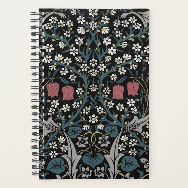 William Morris Blackthorn Floral Art Nouveau Planner (Front)