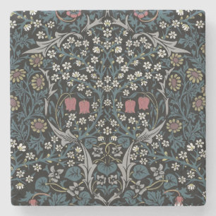 William Morris Blackthorn Floral Art Nouveau Stone Coaster