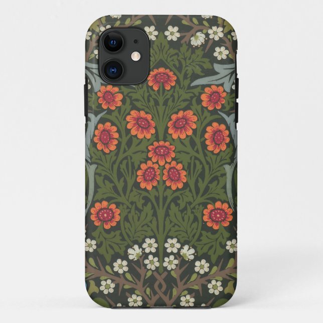 William Morris Blackthorn Garden Flower Classic Case-Mate iPhone Case (Back)