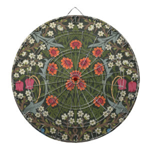 William Morris Blackthorn Garden Flower Classic Dartboard