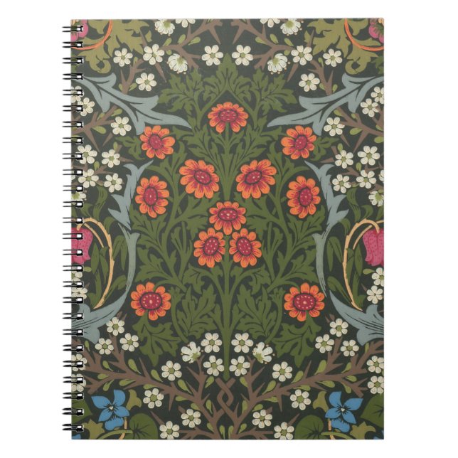 William Morris Blackthorn Garden Flower Classic Notebook (Front)
