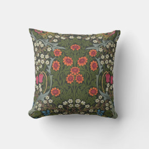 William Morris Blackthorn Garden Flower Classic Throw Pillow