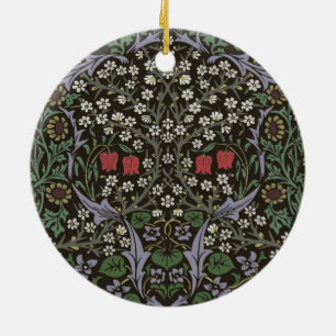 William Morris Blackthorn Tapestry Art Print Ceramic Ornament