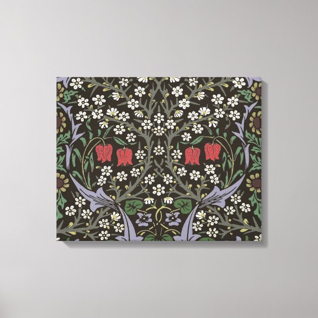 William Morris Blackthorn Tapestry Floral Canvas Print (Front)