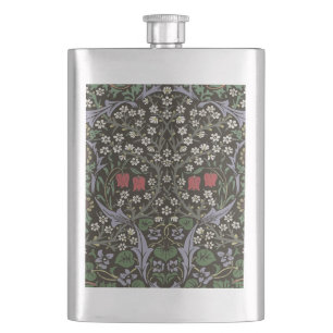 William Morris Blackthorn Tapestry Floral Hip Flask