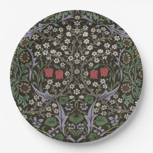 William Morris Blackthorn Tapestry Floral Paper Plate