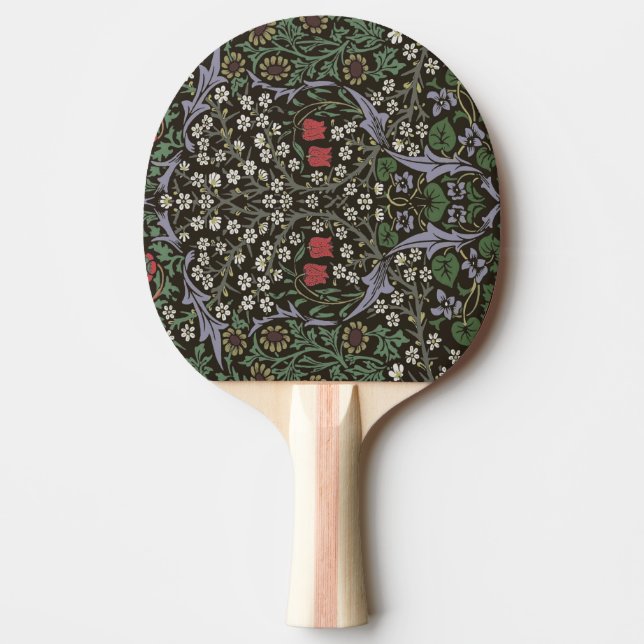 William Morris Blackthorn Tapestry Floral Ping Pong Paddle (Front)