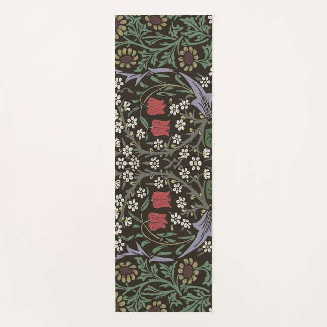 William Morris Blackthorn Tapestry Floral Yoga Mat (Front)