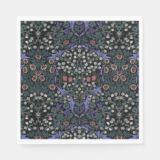 William Morris Blackthorn Victorian Wallpaper Napkin (Front)